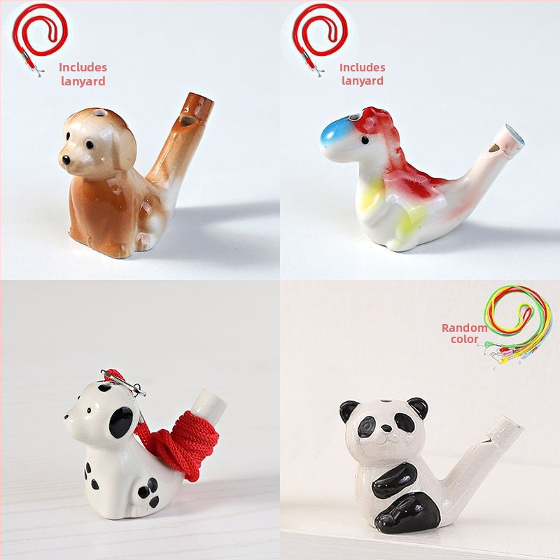 Keramická píšťalka v tvare vodného vtáka — suvenírna hračka pre turistické miesta; ideálny osobný darček pre kolegov, priateľov, deti alebo spolužiakov (Enshi); vhodné na Deň učiteľov, Deň národa a Deň dieťaťa; ideálne na cestovné spomienky, promócie a pár