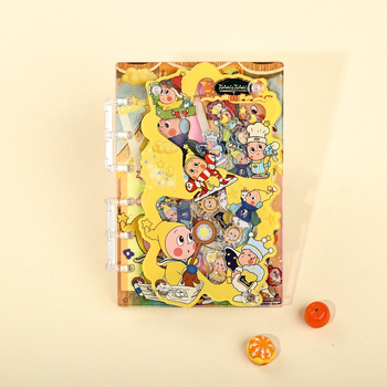 Caiet cu copertă din acrilic, legătură cu foi detașabile Loose-Leaf, hârtie din pulpă de lemn originală, 1–50 pagini