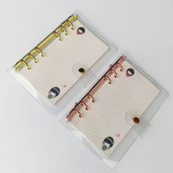 Jurnal de mână cu copertă PVC și foi detașabile — Stil Creativ, Hârtie cu greutate diferită