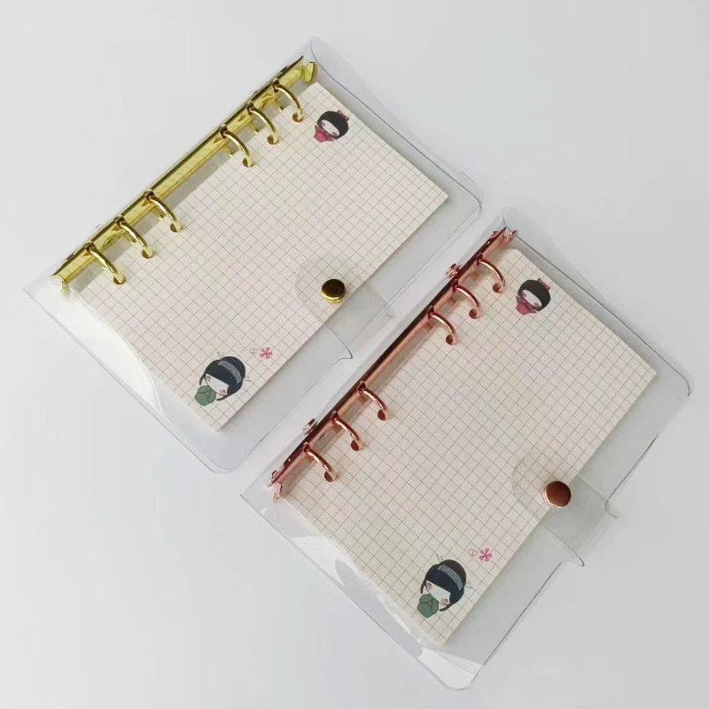 Jurnal de mână cu copertă PVC și foi detașabile — Stil Creativ, Hârtie cu greutate diferită