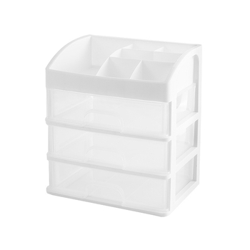 Prozirna ladica stolna kutija za šminku, 2 L kapacitet, plast PP, moderni minimalistički organizator za pohranu