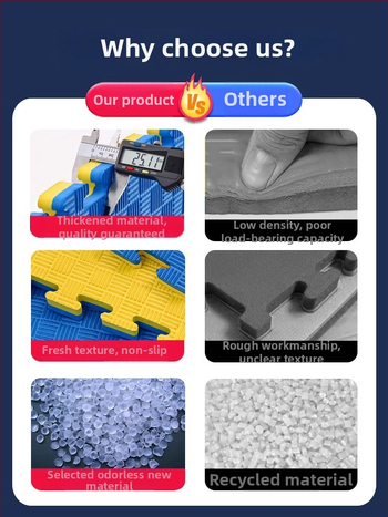 Taekwondo EVA podložka na pod s tlmením hluku a tlmením otrasov – Univerzálne použitie, balenie 5 kusov, športové podložky