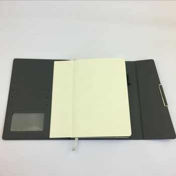 Jurnal de buzunar cu copertă din piele sintetică, legare cu sârmă, hârtie bej ecologică din pădure, 80 g/m², 100 pagini