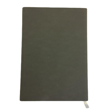 Jurnal de buzunar cu copertă din piele sintetică, legare cu sârmă, hârtie bej ecologică din pădure, 80 g/m², 100 pagini