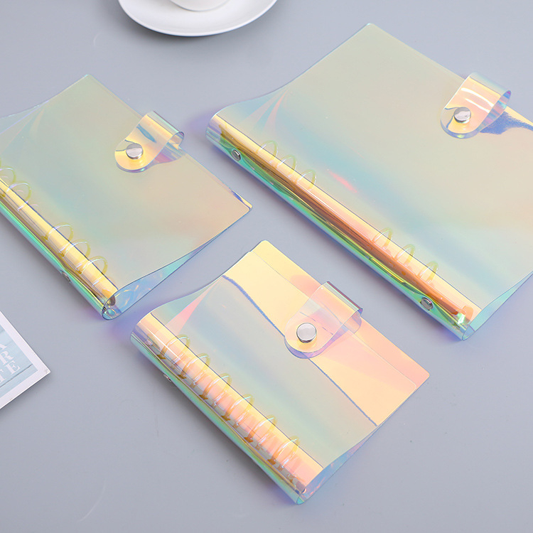 Σημειωματάριο με εξώφυλλο από PVC, δέσιμο με φύλλα, PVC περιεχόμενο, στυλ επιχειρηματικού γραφείου, βάρος 80 g