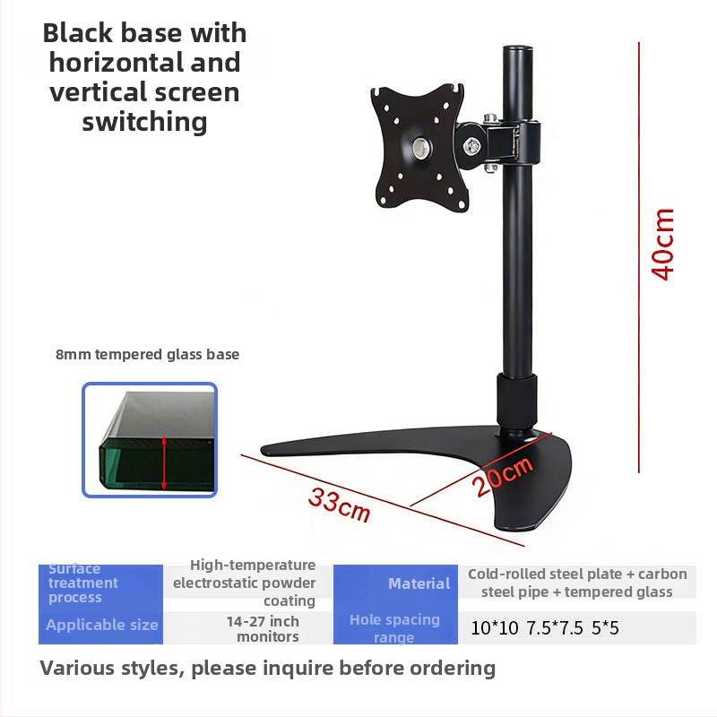 Monitor držač za računalo s horizontalnim i vertikalnim prebacivanjem zaslona — stolna baza monitora