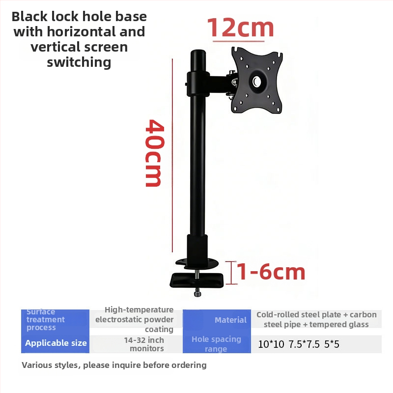 Monitor držač za računalo s horizontalnim i vertikalnim prebacivanjem zaslona — stolna baza monitora