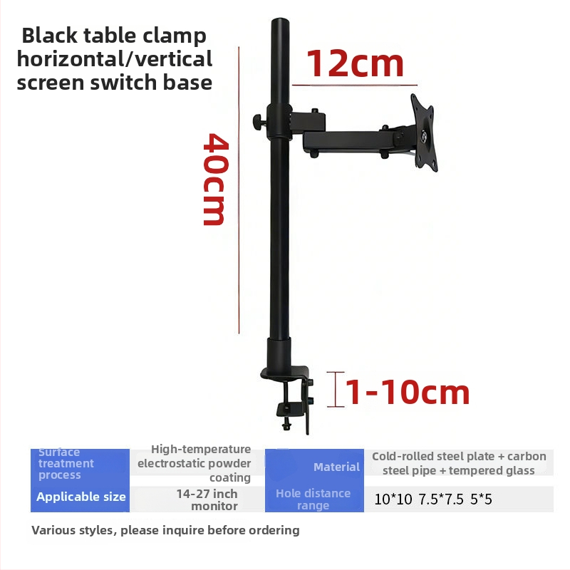 Monitor držač za računalo s horizontalnim i vertikalnim prebacivanjem zaslona — stolna baza monitora