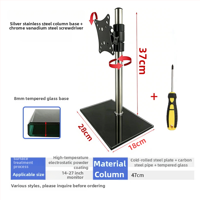 Monitor držač za računalo s horizontalnim i vertikalnim prebacivanjem zaslona — stolna baza monitora