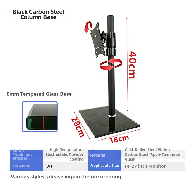 Monitor držač za računalo s horizontalnim i vertikalnim prebacivanjem zaslona — stolna baza monitora