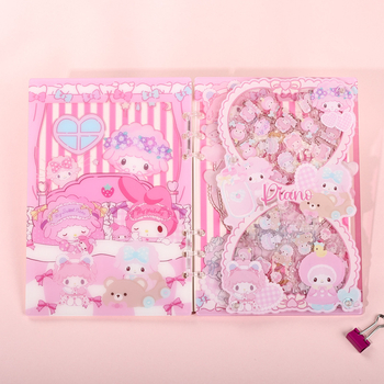 Caiet cu copertă acrilică, legare cu foi detașabile, hârtie din pulpă de lemn, 40 g/m², până la 50 de pagini