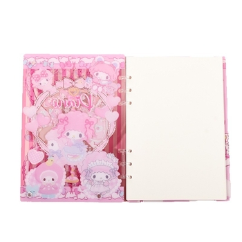 Caiet cu copertă acrilică, legare cu foi detașabile, hârtie din pulpă de lemn, 40 g/m², până la 50 de pagini