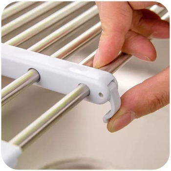 Plošna proširiva sušionica za sudoper od nehrđajućeg čelika – odvodna polica, višenamjenski kuhinjski alat