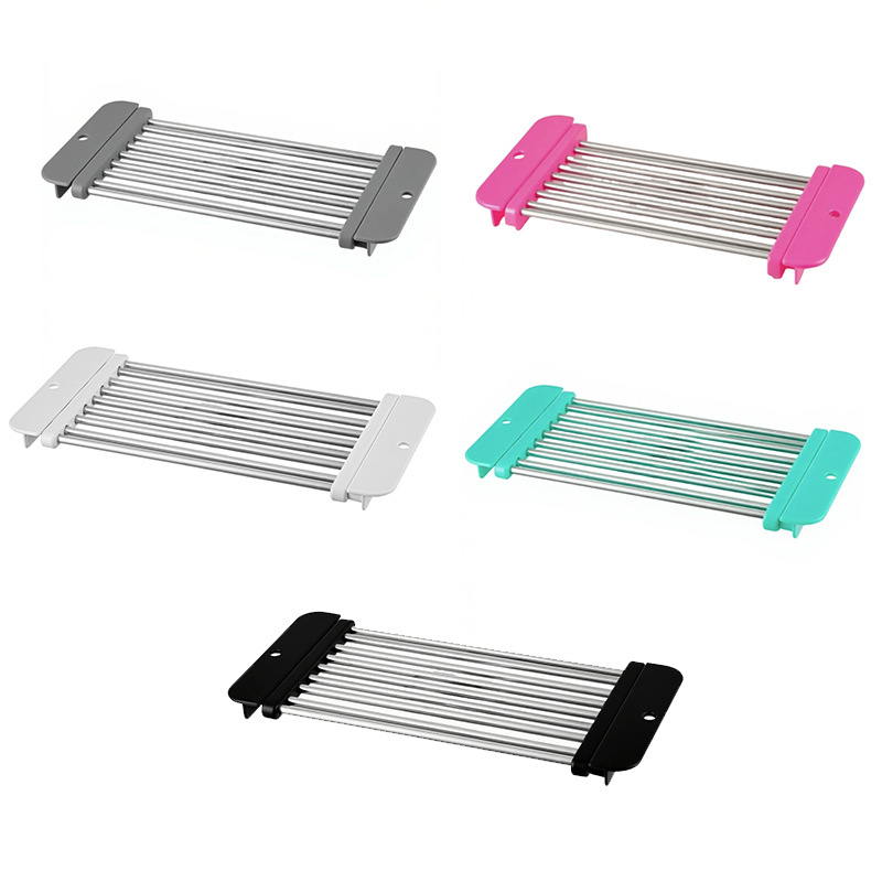 Plošna proširiva sušionica za sudoper od nehrđajućeg čelika – odvodna polica, višenamjenski kuhinjski alat