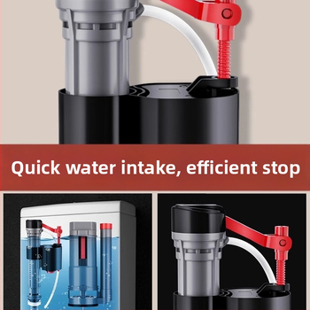 Set ventila spremnika WC: ulazni ventil, odvodni ventil i pluta – univerzalni američki stil (PP materijal, CE certifikat, Značka: Druga)