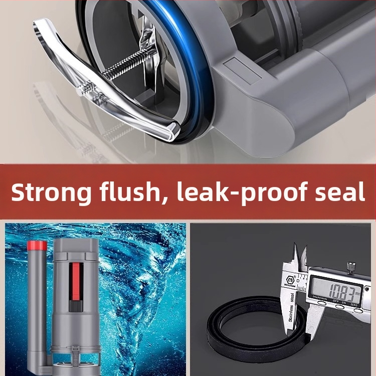 Set ventila spremnika WC: ulazni ventil, odvodni ventil i pluta – univerzalni američki stil (PP materijal, CE certifikat, Značka: Druga)