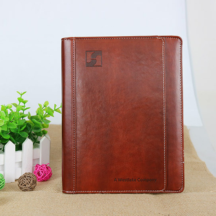 Σημειωματάριο με κάλυμμα από τεχνητό δέρμα, δέσιμο κόλλας, χαρτί 80 g/m², 100-200 σελίδες, μοντέλο YH116.