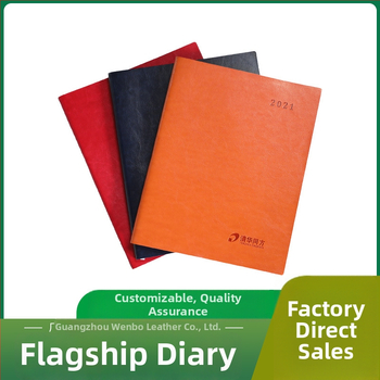 Venboo V-608 jurnal bilingv Chineză-Engleză: husă PU, hârtie offset dublă, hârtie albă pentru scris, format: două pagini pe săptămână și câte o pagină pe zi