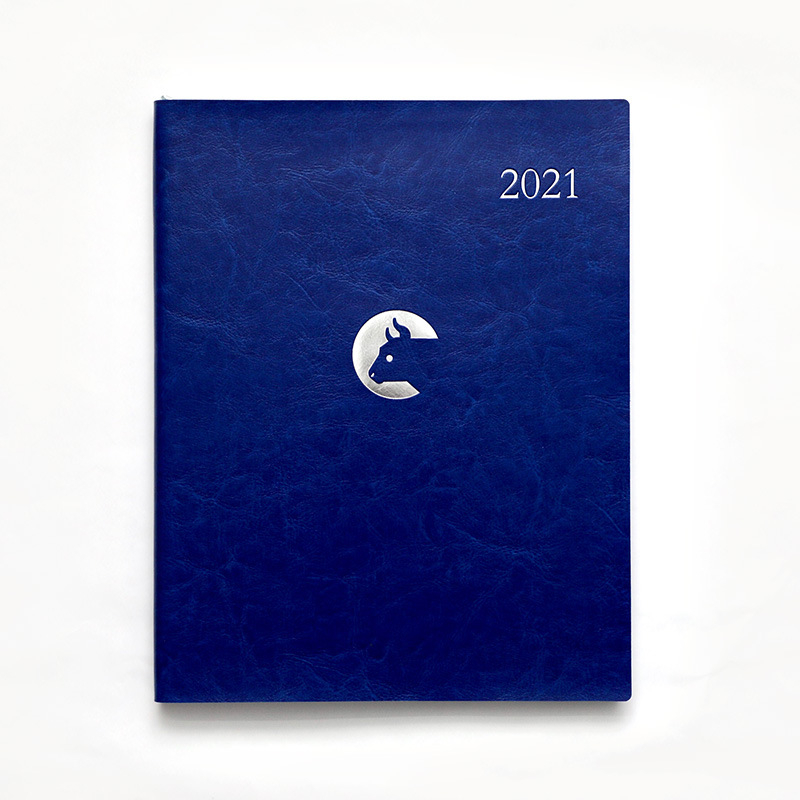 Venboo V-608 jurnal bilingv Chineză-Engleză: husă PU, hârtie offset dublă, hârtie albă pentru scris, format: două pagini pe săptămână și câte o pagină pe zi