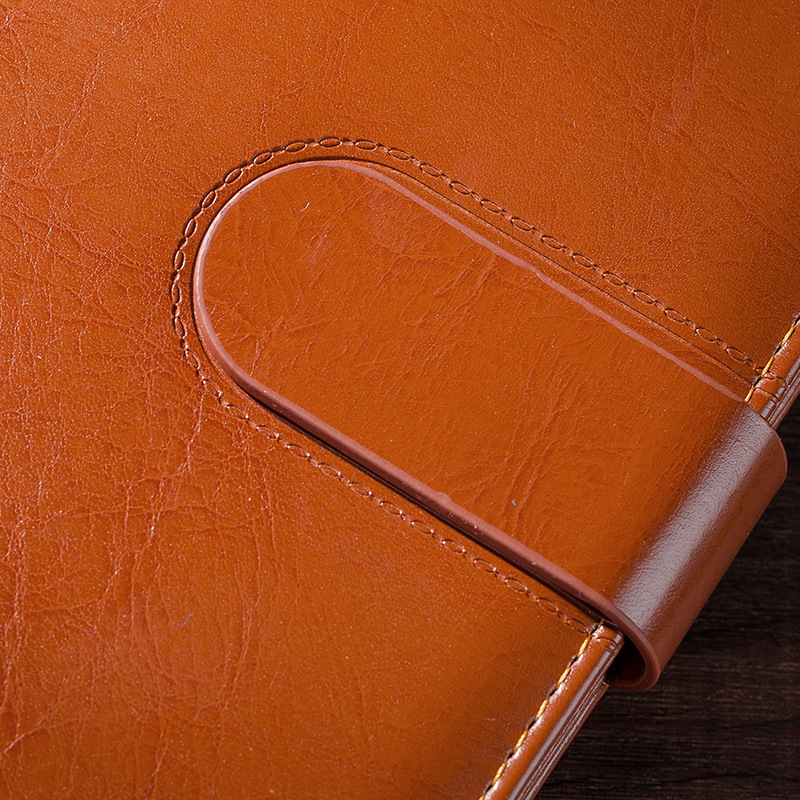 Bowposts carnețel de afaceri din piele artificială – copertă din piele artificială; închidere cu bandă lipită; Forest hârtie 70 g