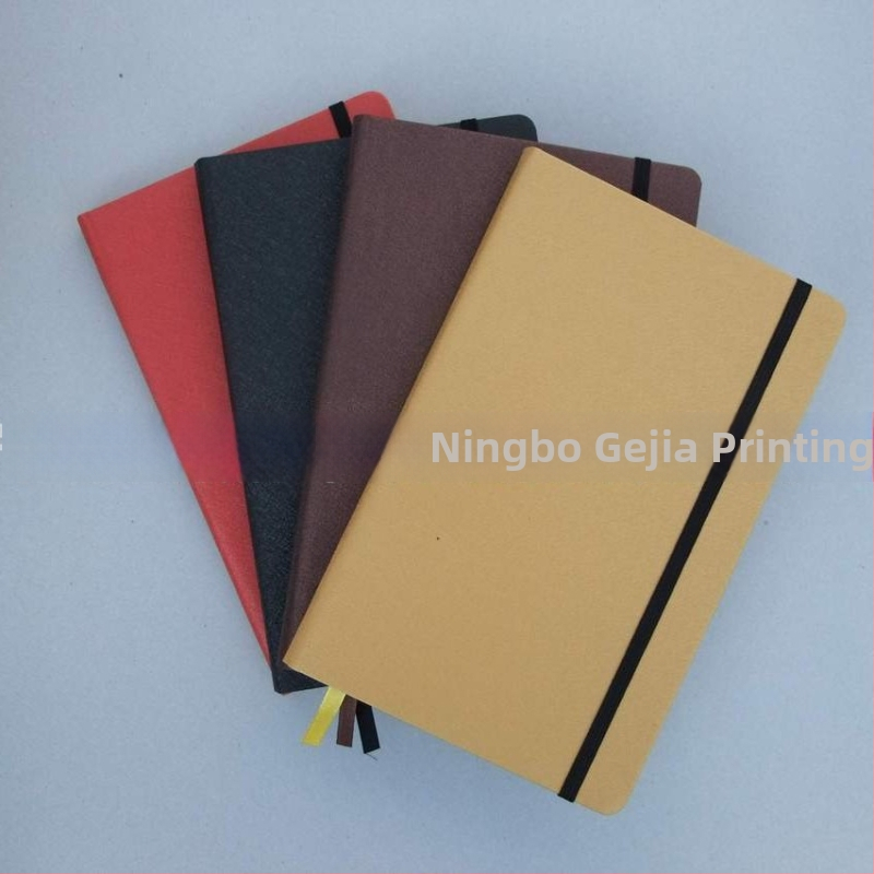 Bloc-notes cu elastic și legare cu ață | Copertă PU/piele/hârtie din piele | Hârtie interioară 70 g | Material interior: hârtie dublu adezivă | Model GJ03053