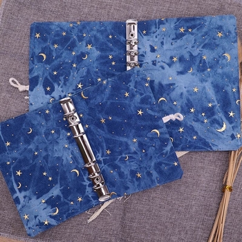 Jurnal cu cer înstelat, cu foi despărțibile, copertă din material textil, Dowling hârtie, 100 g, 100 pagini — tendințe creative