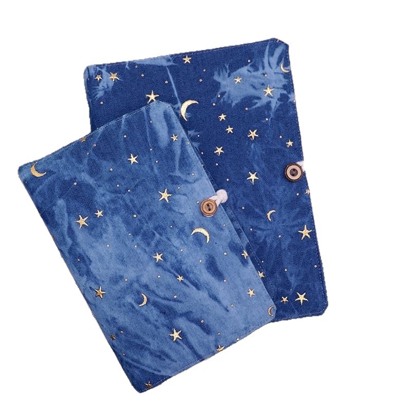 Jurnal cu cer înstelat, cu foi despărțibile, copertă din material textil, Dowling hârtie, 100 g, 100 pagini — tendințe creative