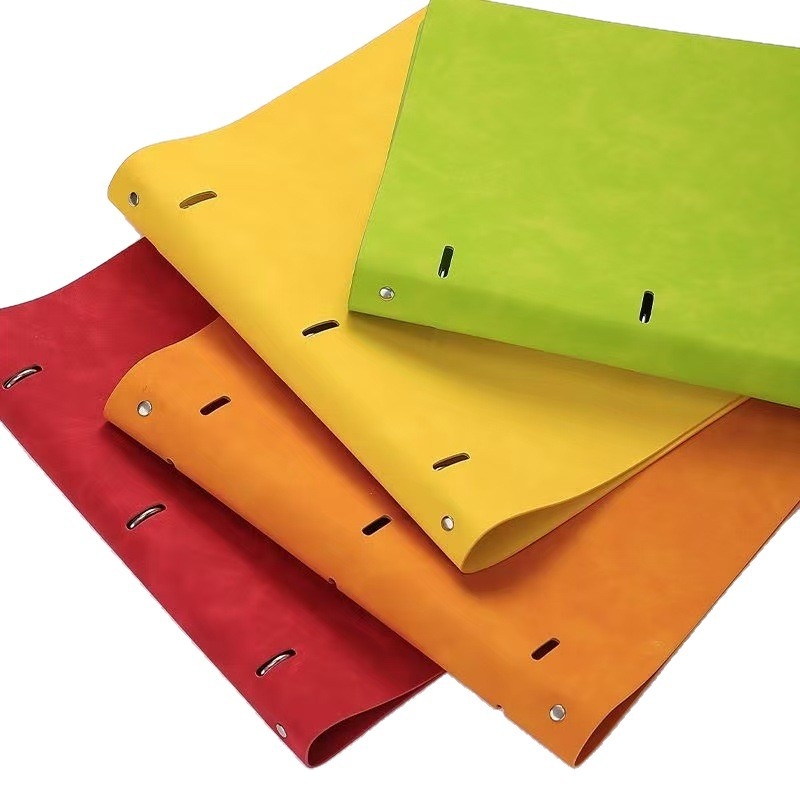 Caiet profesional din piele ecologică, copertă din piele naturală și ecologică, legare cu clemă de găuri, Dowling hârtie 80 g, model ZP-1017A