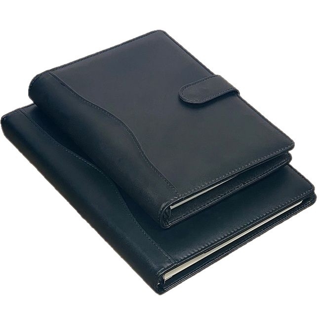 Caiet cu clemă pentru găuri, copertă din piele artificială, 100 de pagini, Dowling hârtie 80 g