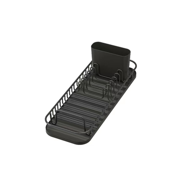 Ράφι αποστράγγισης πιάτων από ανοξείδωτο ατσάλι - Σύγχρονο μινιμαλιστικό σχέδιο για εξοικονόμηση χώρου στην κουζίνα