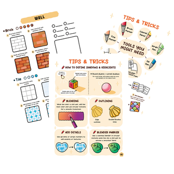 Caiet cu copertă din hârtie, legare fără sârmă, hârtie 80 gsm, stil drăguț japonez și coreean