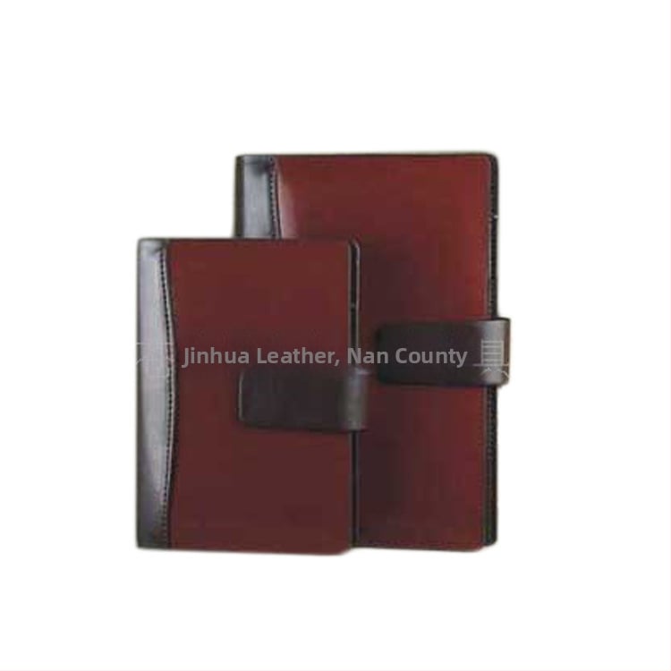 Caiet din piele cu 6 găuri și clips, foi detașabile, hârtie Dowling 80 g, clemă din oțel inoxidabil