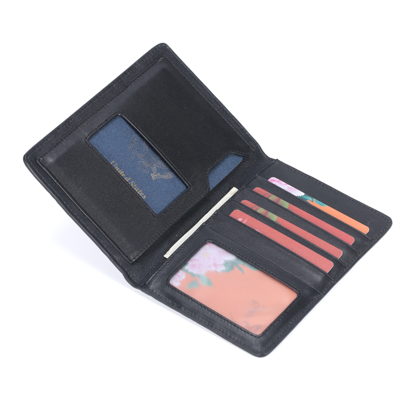 Purtător de pașaport din PU – CB01131, Pf-bh01039 model, fără legătură, conținut din piele, greutate hârtiei 0.1