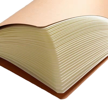 Caiet Qinxin – copertă din hârtie kraft, legare Car line, model QX-011, 30 pagini