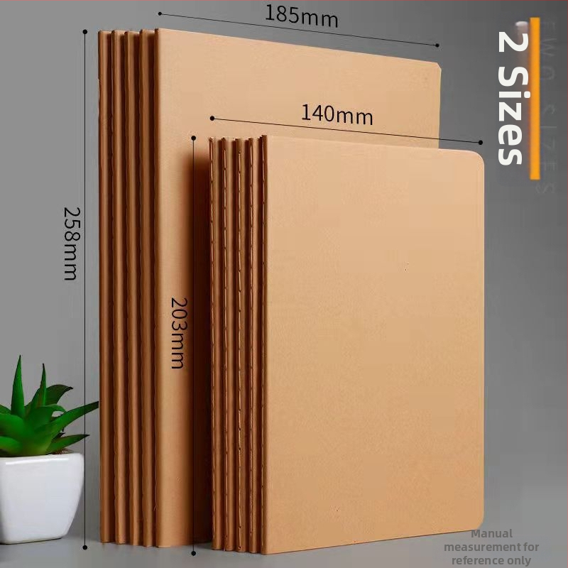 Caiet Qinxin – copertă din hârtie kraft, legare Car line, model QX-011, 30 pagini