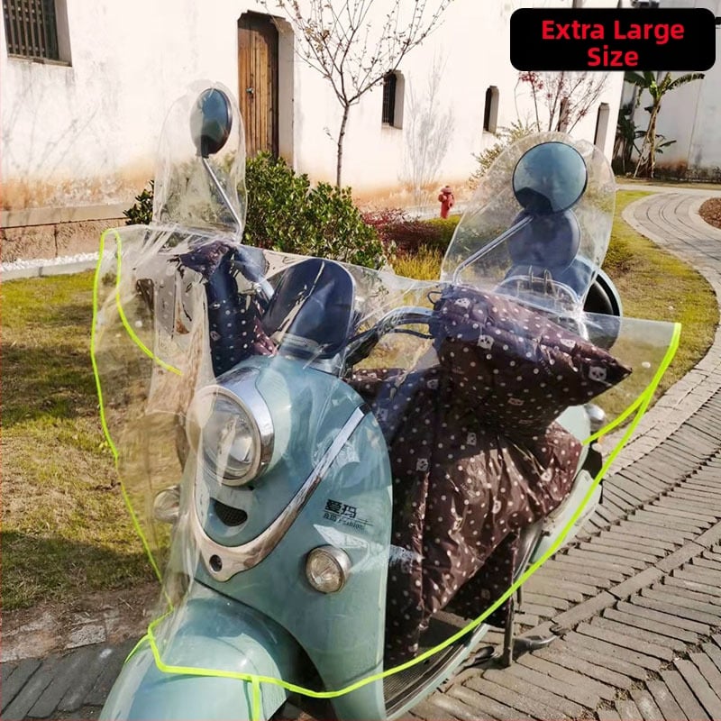 Husă de ploaie pentru biciclete electrice și motociclete, pânză PVC, impermeabilă, reutilizabilă, compatibilă cu tricicluri, demontare manuală