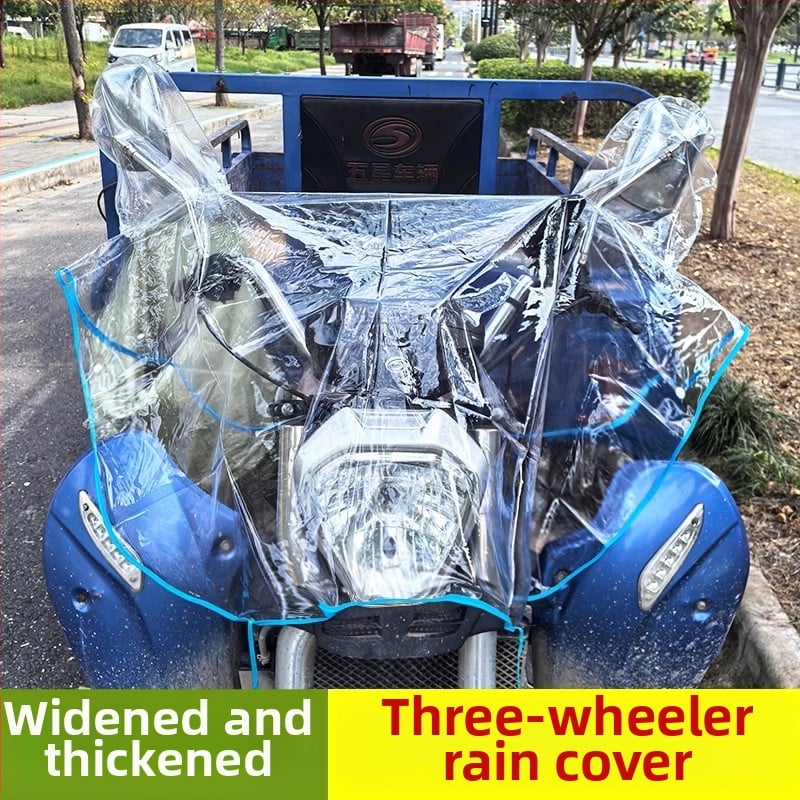 Husă de ploaie pentru biciclete electrice și motociclete, pânză PVC, impermeabilă, reutilizabilă, compatibilă cu tricicluri, demontare manuală