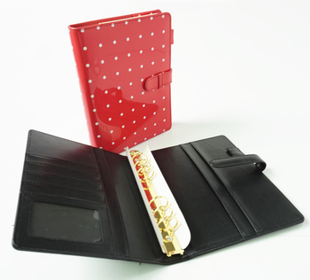 Caiet cu copertă PU și legare detașabilă, 100 de pagini, hârtie Dowling 80 g/m², imprimare cu buline pe întreaga pagină