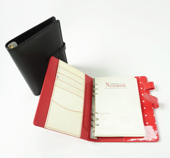 Caiet cu copertă PU și legare detașabilă, 100 de pagini, hârtie Dowling 80 g/m², imprimare cu buline pe întreaga pagină