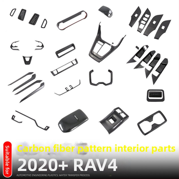 ABS interiérový modul pre Toyota RAV4 RongFang — monolitický formovaný set pre stredovú konzolu, držiak pohárov a panel prepínačov