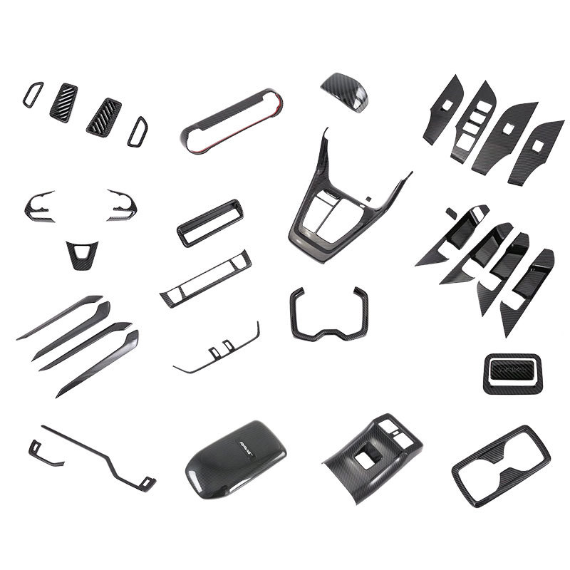 ABS εσωτερικό κιτ βελτίωσης για Toyota RAV4 RongFang — ολοκληρωμένος μορφοποιημένος κεντρικός πίνακας κονσόλας, θήκη ποτηριού και πάνελ διακοπτών