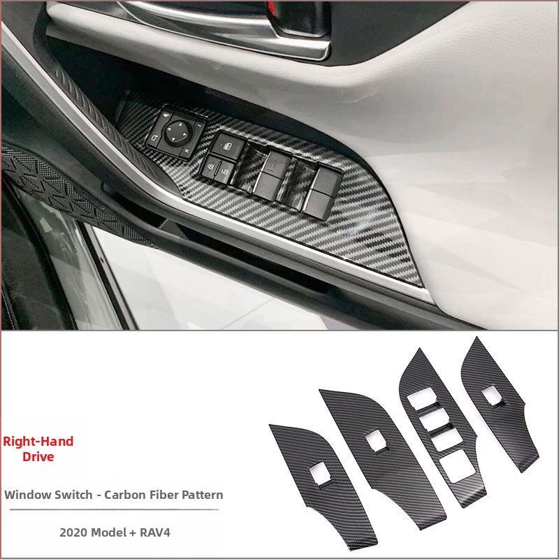 ABS interiérový modul pre Toyota RAV4 RongFang — monolitický formovaný set pre stredovú konzolu, držiak pohárov a panel prepínačov