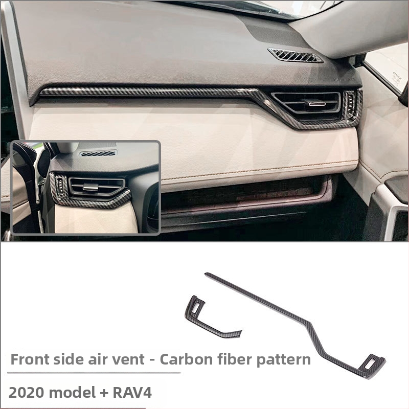 ABS interiérový modul pre Toyota RAV4 RongFang — monolitický formovaný set pre stredovú konzolu, držiak pohárov a panel prepínačov