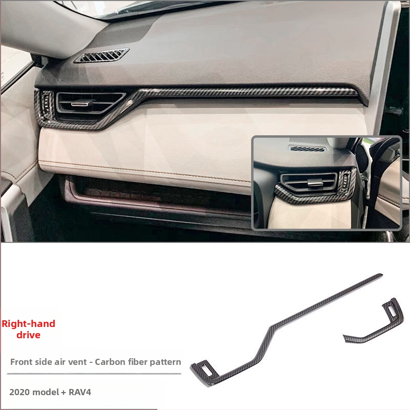ABS interiérový modul pre Toyota RAV4 RongFang — monolitický formovaný set pre stredovú konzolu, držiak pohárov a panel prepínačov
