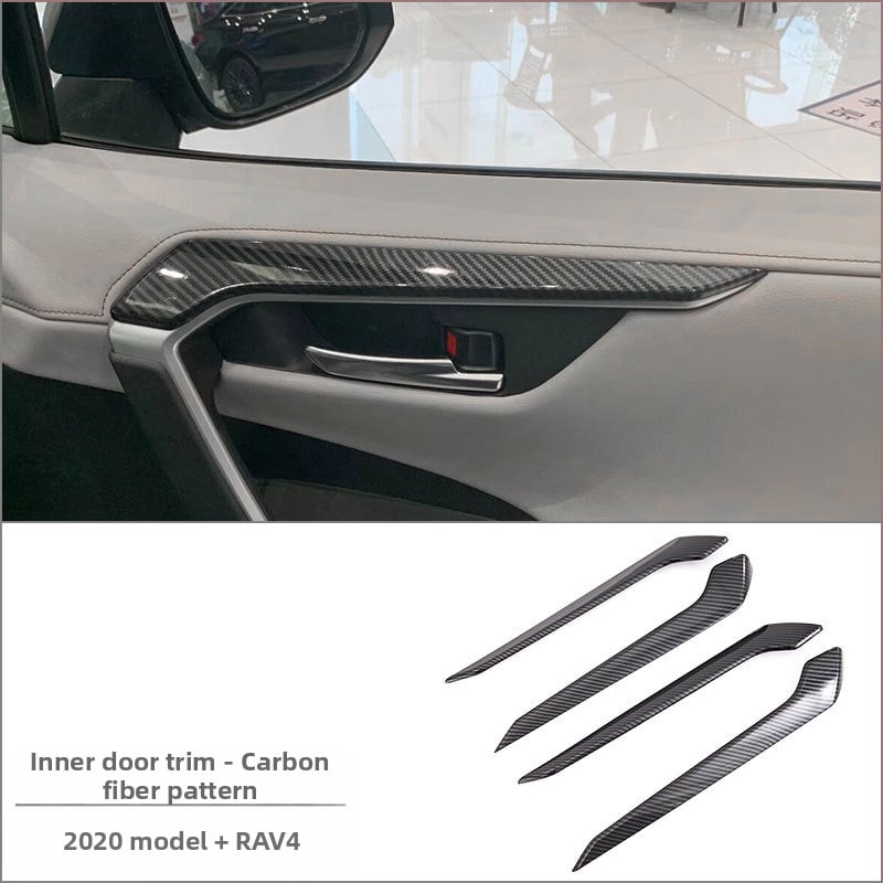 ABS interiérový modul pre Toyota RAV4 RongFang — monolitický formovaný set pre stredovú konzolu, držiak pohárov a panel prepínačov