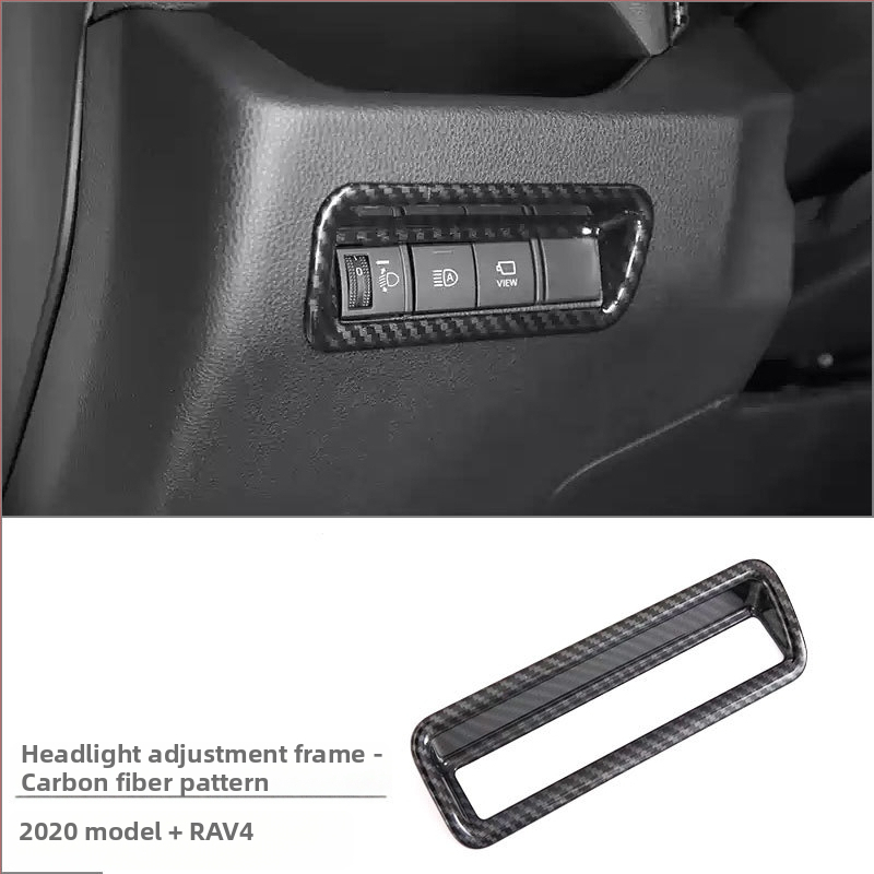 ABS interiérový modul pre Toyota RAV4 RongFang — monolitický formovaný set pre stredovú konzolu, držiak pohárov a panel prepínačov