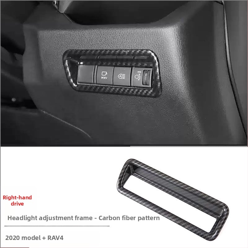 ABS interiérový modul pre Toyota RAV4 RongFang — monolitický formovaný set pre stredovú konzolu, držiak pohárov a panel prepínačov