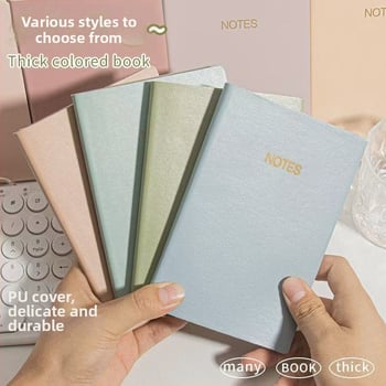 Caiet din piele C6 cu legătură Lock-Line, hârtie 75 g, dimensiunea interioară a paginii 156 × 105 mm