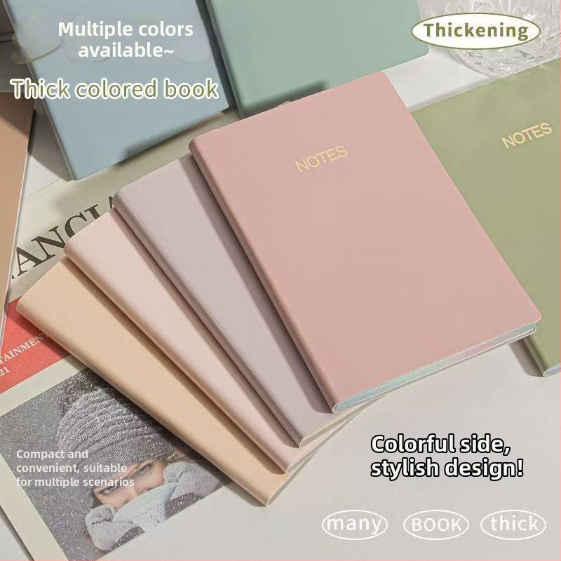 Caiet din piele C6 cu legătură Lock-Line, hârtie 75 g, dimensiunea interioară a paginii 156 × 105 mm