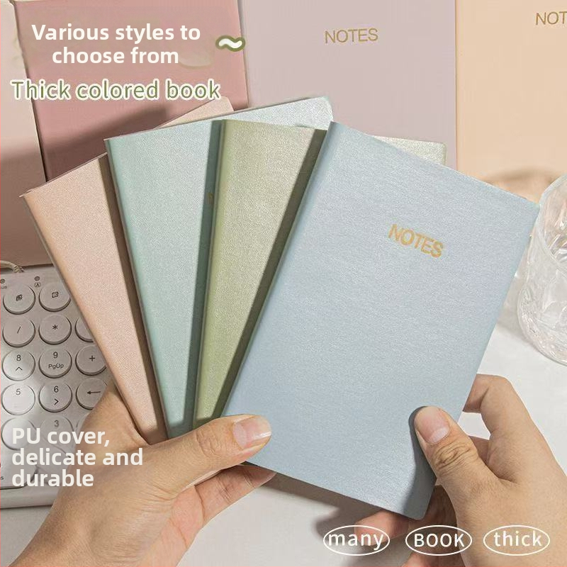 Caiet din piele C6 cu legătură Lock-Line, hârtie 75 g, dimensiunea interioară a paginii 156 × 105 mm